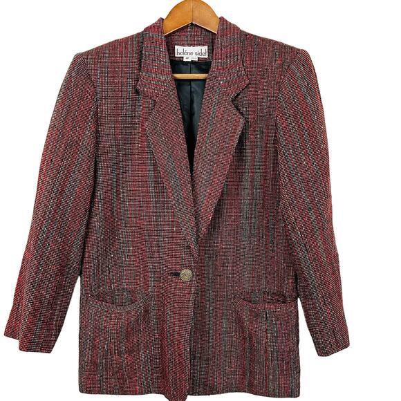 Vintage Helene Sidel Blazer Single Button Jacket Suit - 4P - Picture 1 of 6